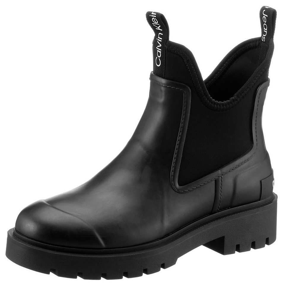 Calvin Klein Jeans MID RAINBOOT CHELSEA Gummistiefelette, Chelseaboots, Stiefelette mit coolem Einstieg