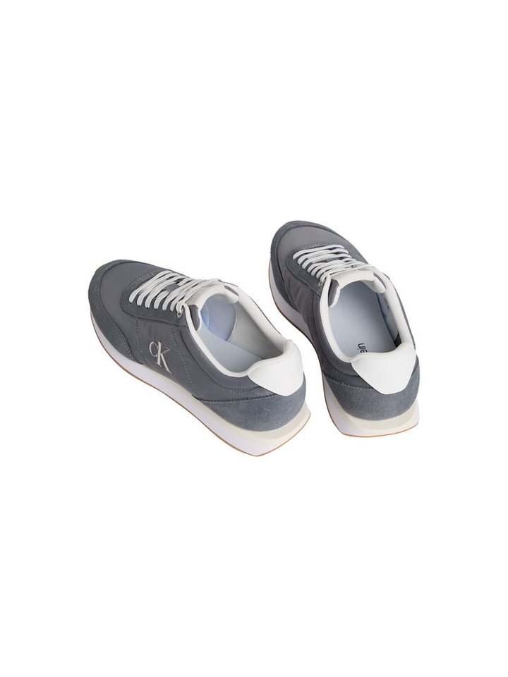 Calvin Klein Jeans RETRO RUNNER ESS MIX MAT Sneaker Freizeitschuh, Halbschuh, Schnürschuh mit Logo-Emblem