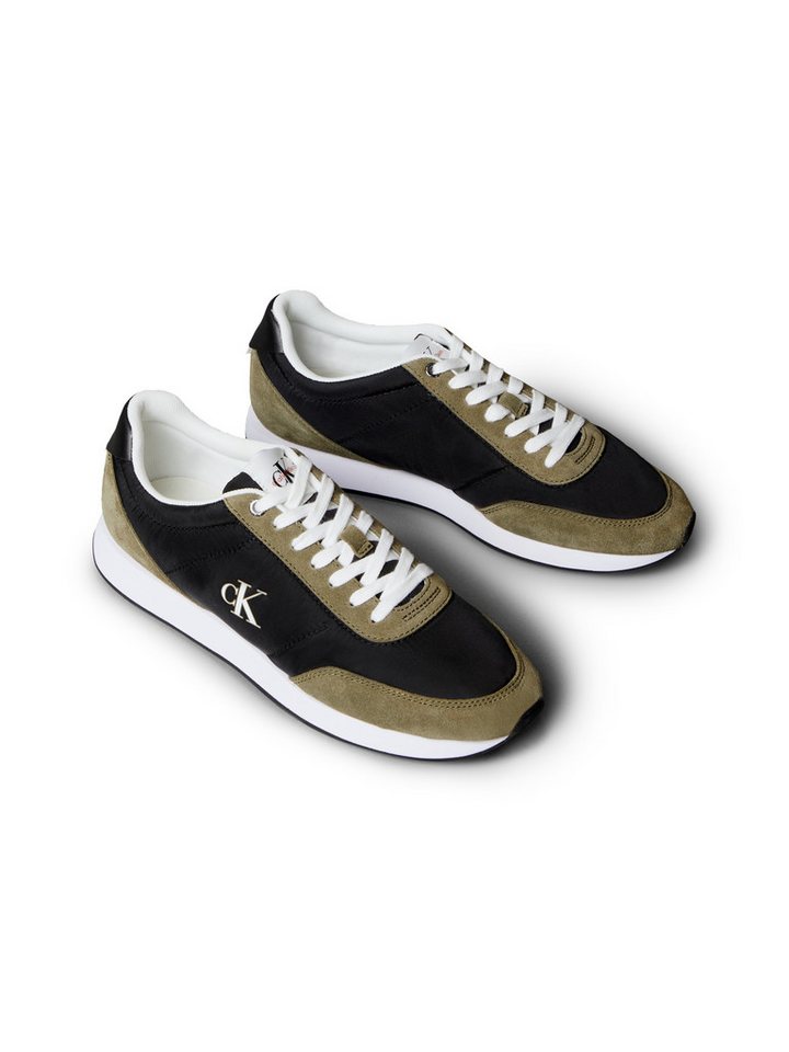 Calvin Klein Jeans RETRO RUNNER ESS MIX MAT Sneaker Runner-Sneaker, Freizeitschuh, Halbschuh mit seitlichem CK-Logo