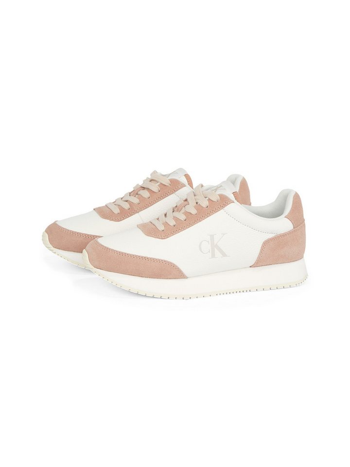 Calvin Klein Jeans RUNNER LACEUP LOW MIX MG Sneaker, Freizeitschuh, Halbschuh, Schnürschuh mit seitlichem CK-Logo