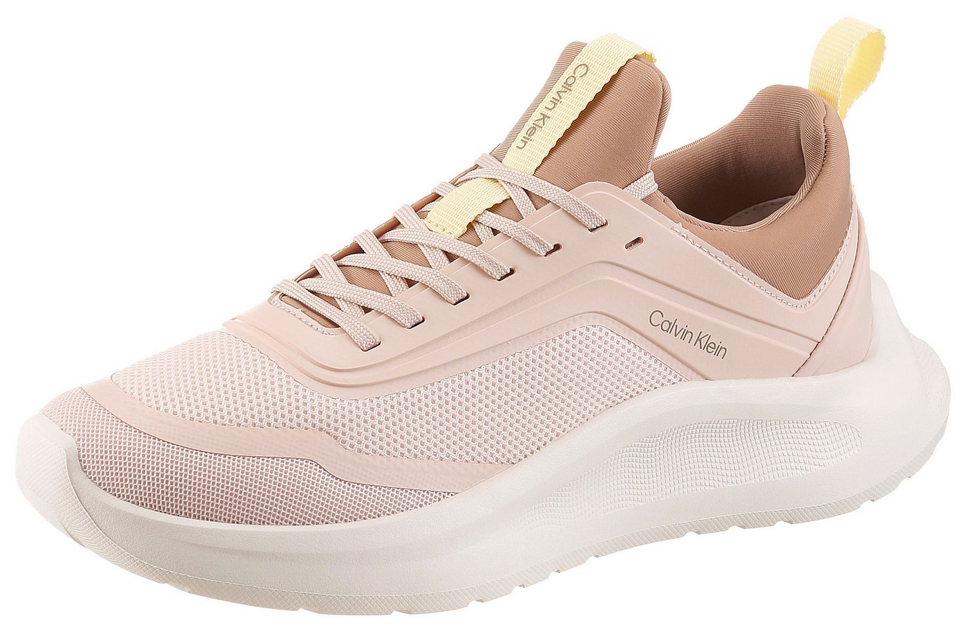 Calvin Klein LIGHT RUNNER SOCK MESH LYCRA Slip-On Sneaker Slipper, Halbschuh, Freizeitsneaker mit Mesh-Einsatz