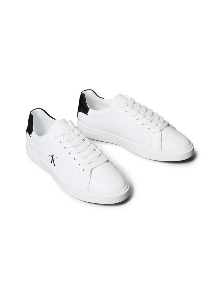 Calvin Klein LOW PRO CUP LACEUP LTH MOIRE Sneaker Halbschuh, Schnürschuh, Freizeitschuh mit heller Laufsohle