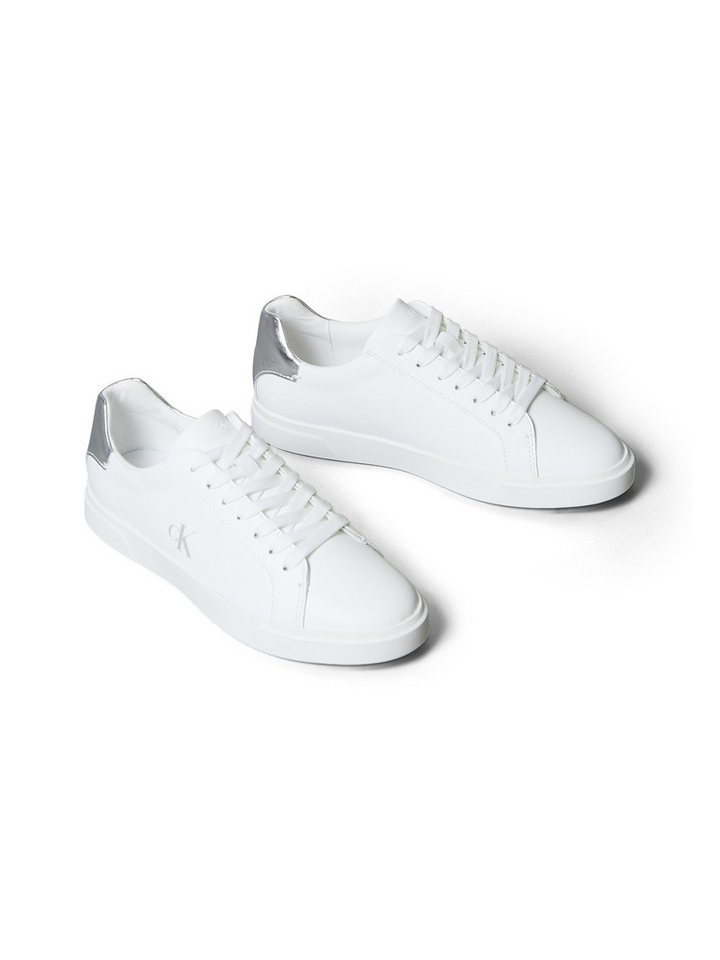 Calvin Klein LOW PRO CUPS LACEUP LTH MET Plateausneaker Schnürschuh, Halbschuh, Freizeitschuh mit Logo