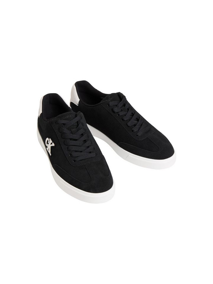 Calvin Klein LOW PROF CUPSOLE SU Sneaker Schnürschuh, Halbschuh, Freizeitsneaker mit seitlichem CK-Logo