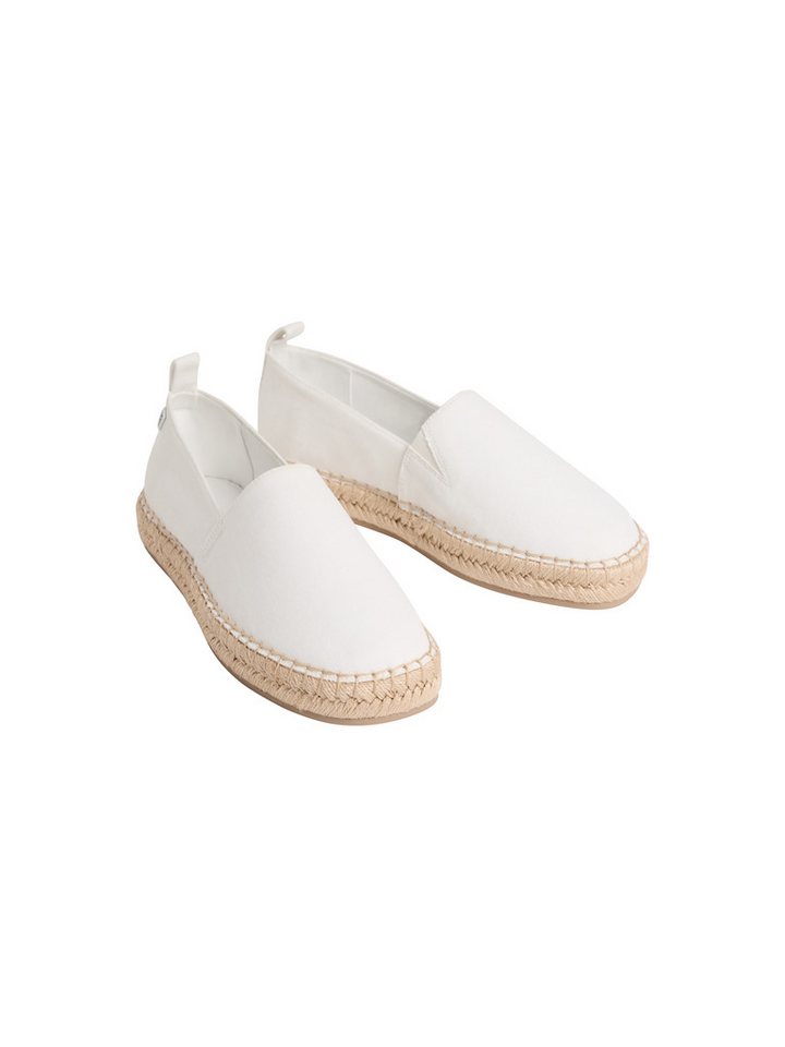 Calvin Klein OBLIQUE ESPADRILLE CANVAS Espadrille Slipper, Flats, Mokassin, Schlupfschuh mit Bastumrahmung