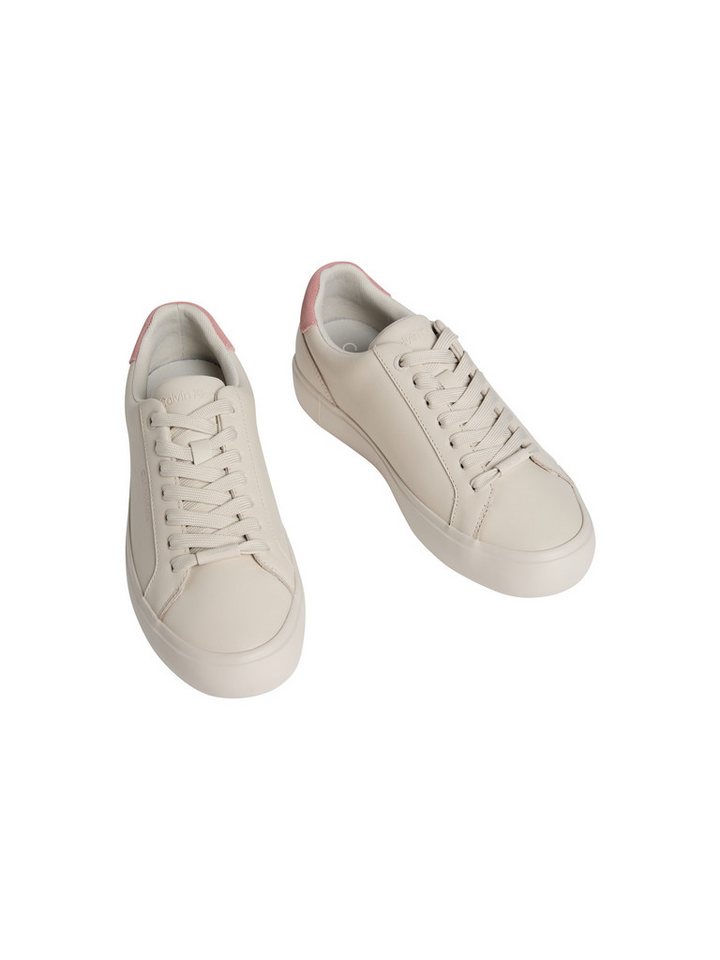 Calvin Klein VULC LACE UP LTH MIX Plateausneaker Casual-Schnürschuh, Freizeitsneaker mit CK-Logo