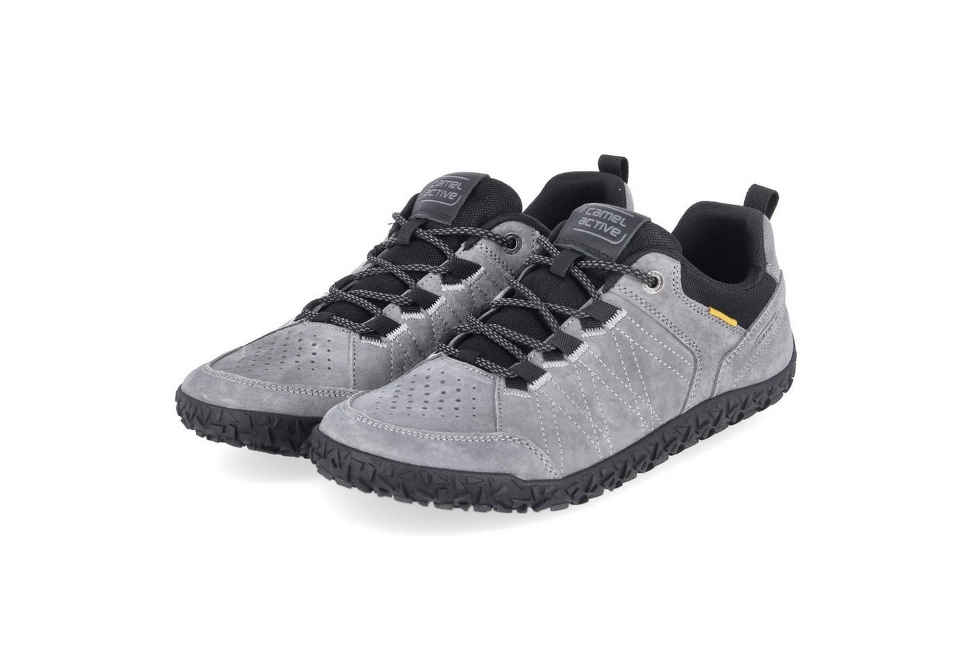 camel active 54ILA11-340-201 Herren Leder & Textil grau Schnürschuh