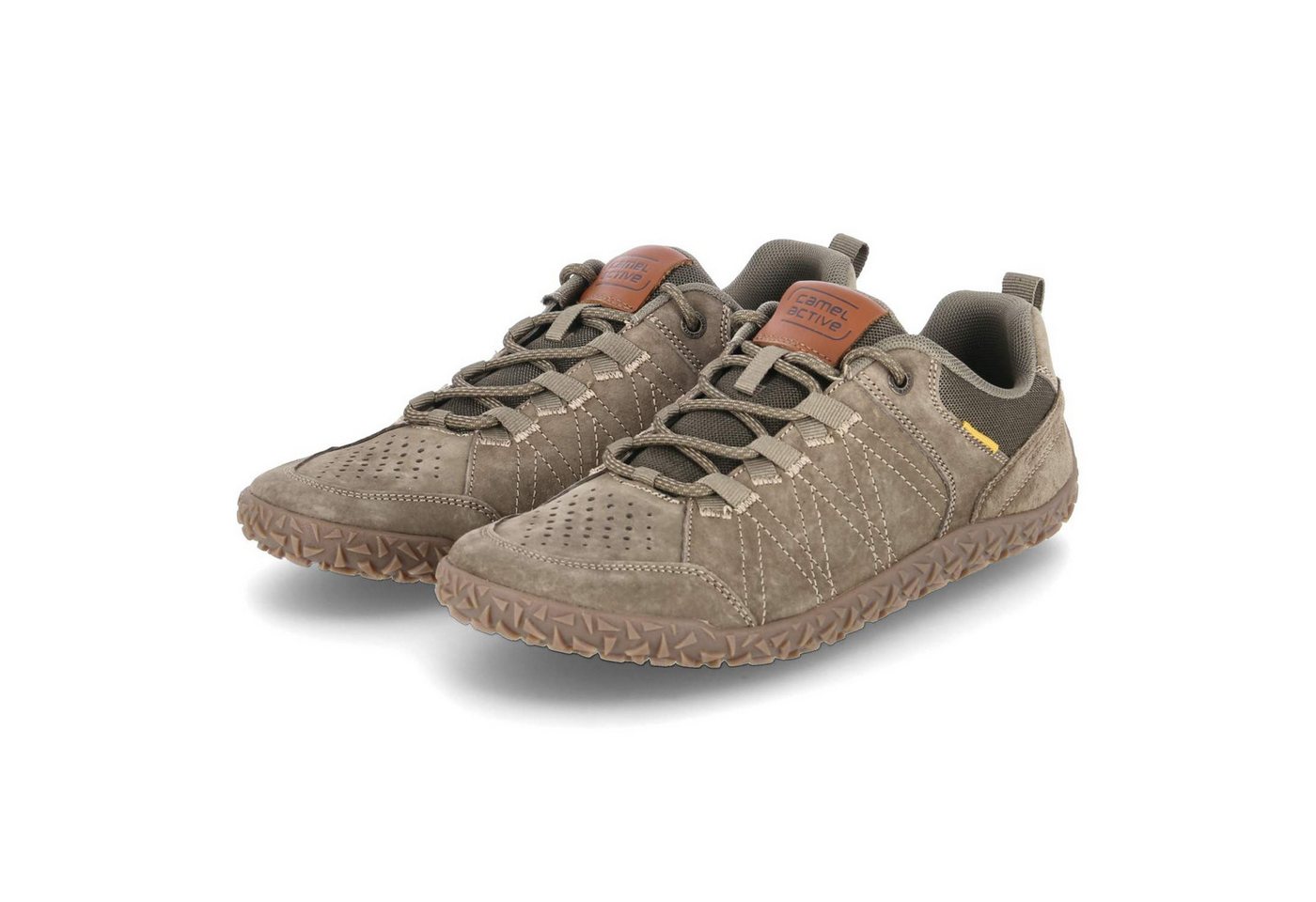 camel active 54ILA11-340-850 Herren Leder & Textil khaki Schnürschuh