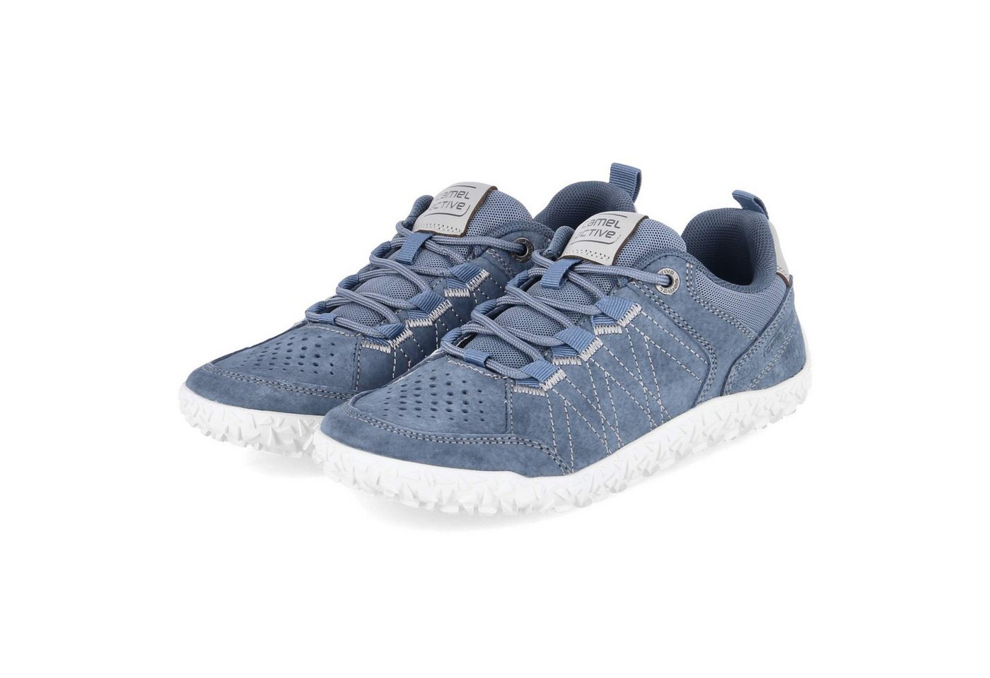 camel active 54ILN11340600 Damen Leder & Textil blue Schnürschuh