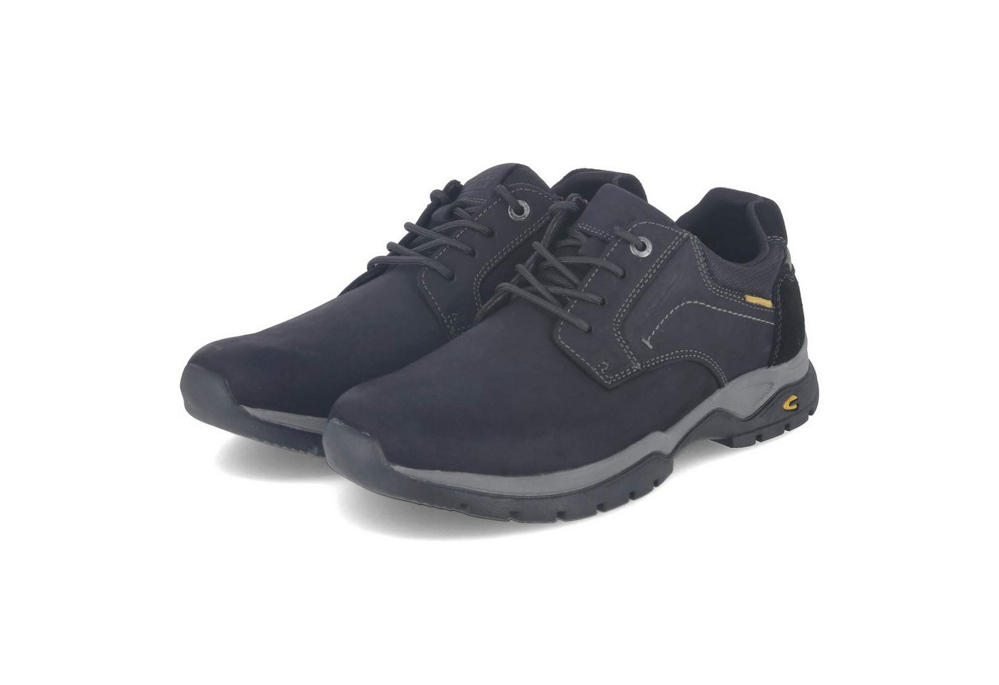 camel active 57BTA01-402-100 Herren Leder & Textil schwarz Schnürschuh