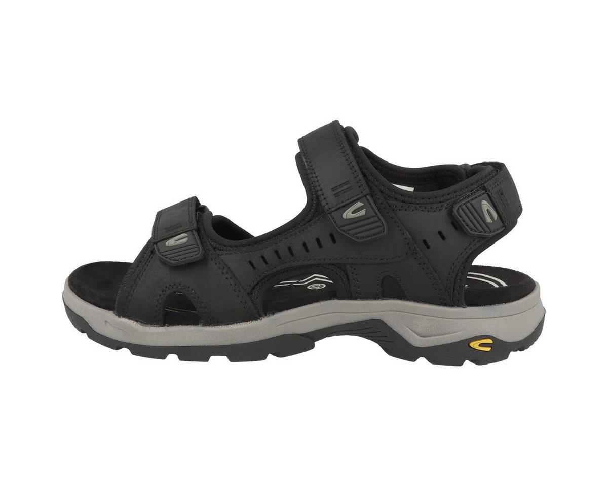camel active 58RIA01 Herren Sandale Sandaletten, Sommerschuhe, Badeschuhe, Riemchen, Schlappen (schwarz)