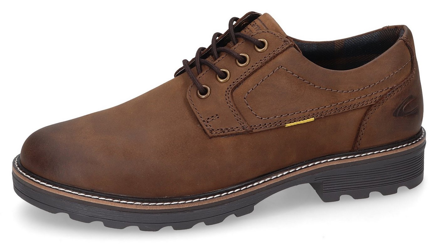 camel active Schnürschuh Trachtenschuh, Freizeitschuh mit gepolsterter Innensohle (braun)