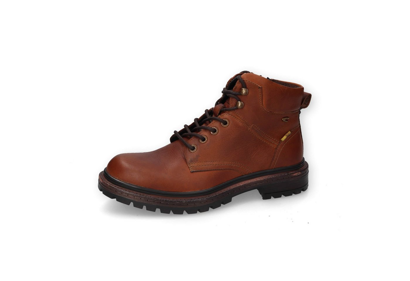 camel active Boots brushed Nappa COGNAC Schnürboots