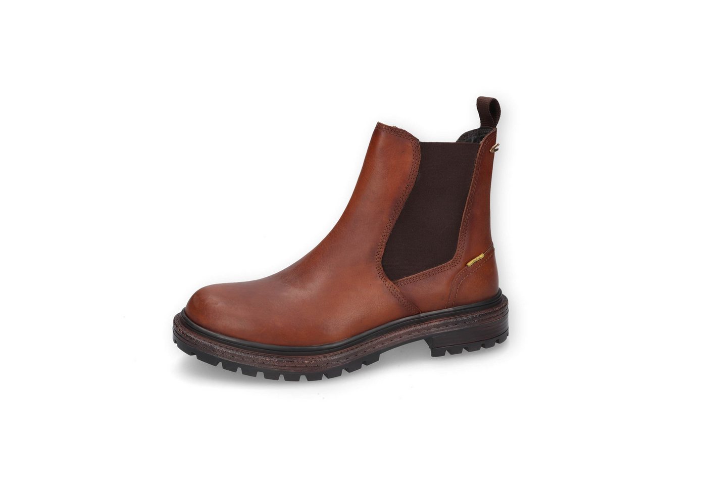 camel active Boots brushed Nappa COGNAC Schnürboots (braun)