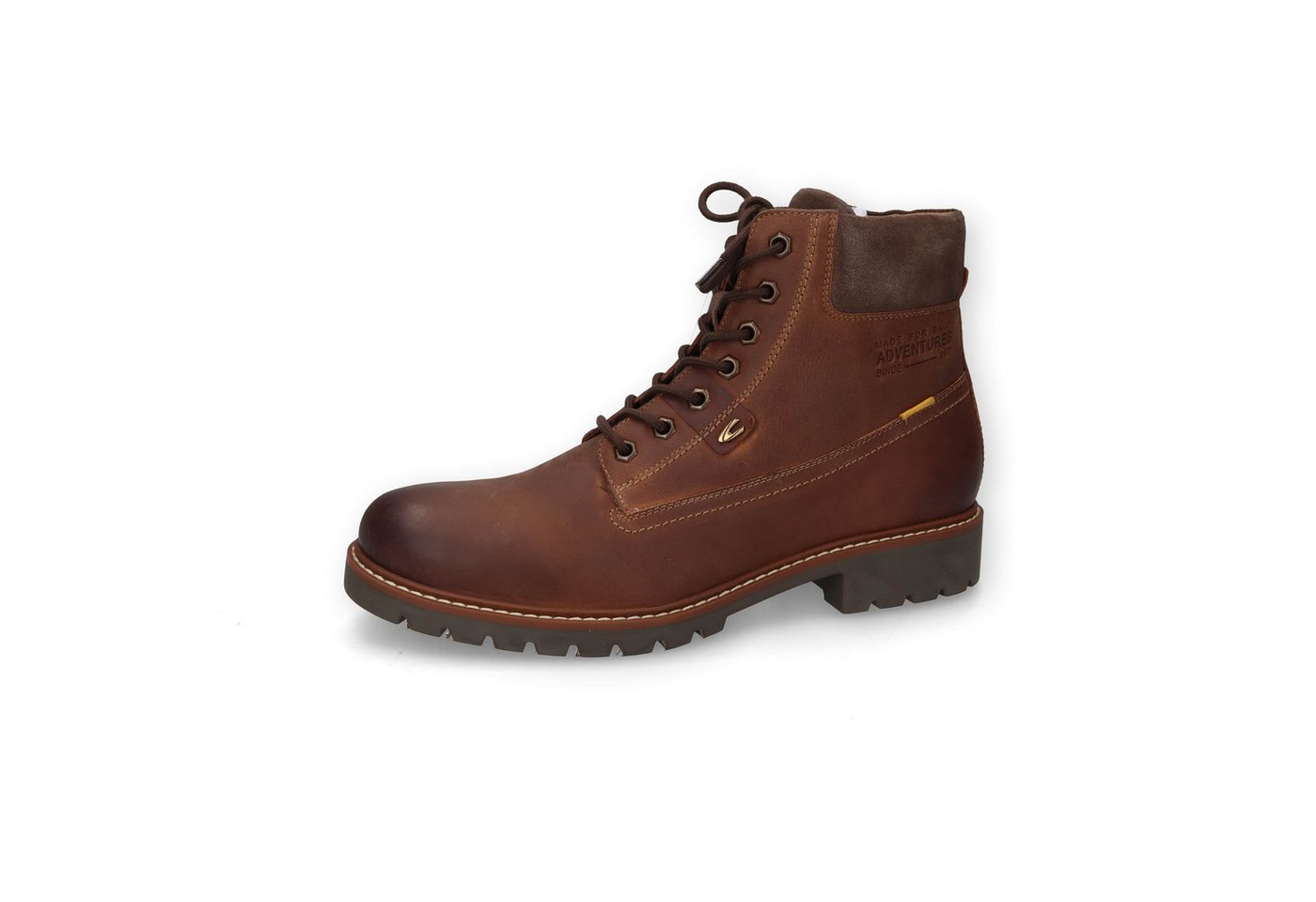 camel active Boots crazy horse COGNAC Schnürboots