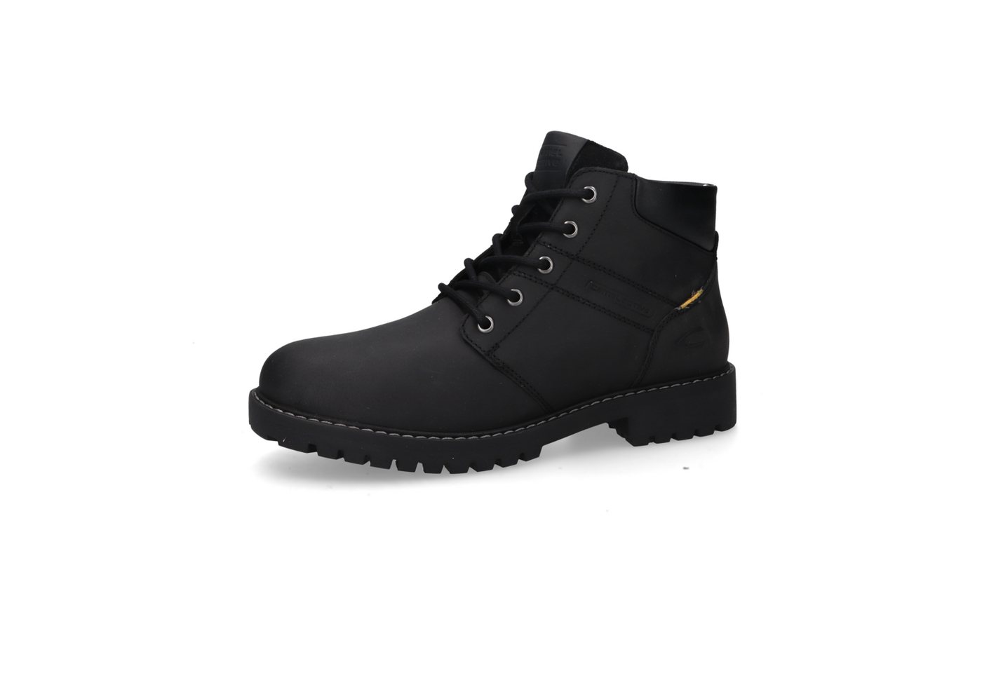 camel active Winterboots Schnürstiefel mit Profilsohle und Warmfutter (schwarz)