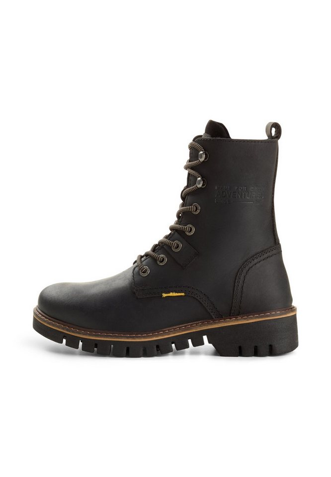 camel active Boots crazy horse/split SCHWARZ Winterboots