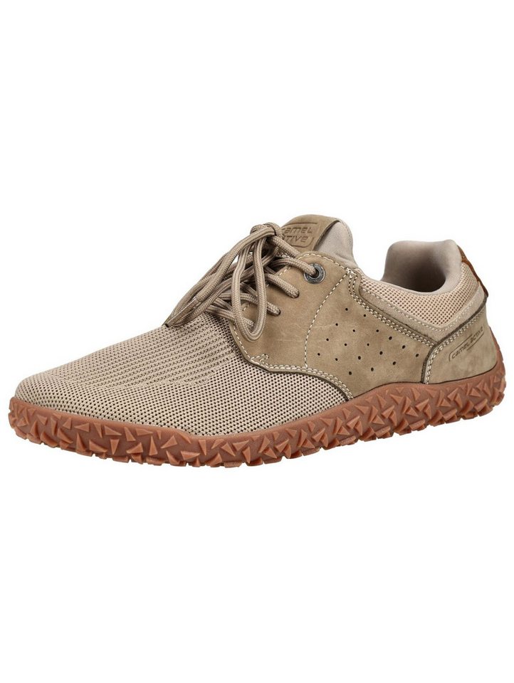 camel active Barfußschuhe Halbschuhe Leder/Textil Schnürschuh