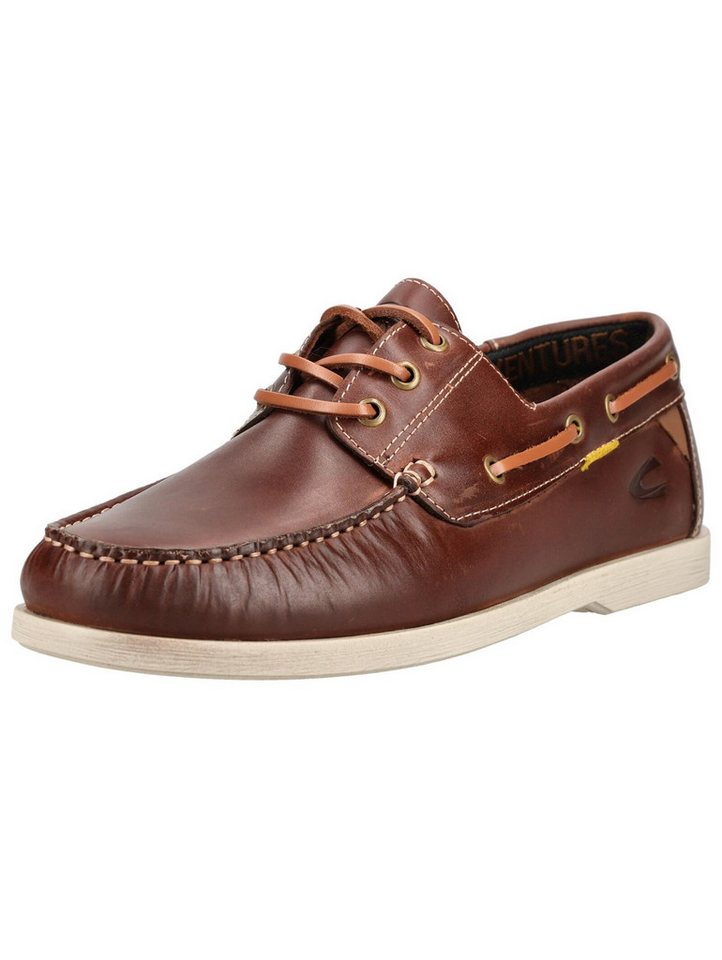 camel active Halbschuhe Nubukleder Bootsschuh