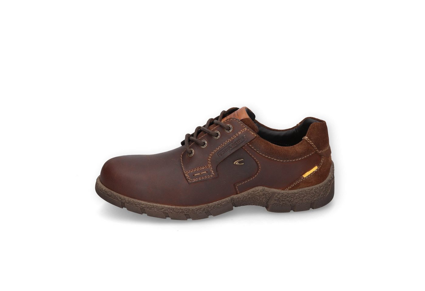 camel active Low Cut cow buff crazy COGNAC Schnürschuh