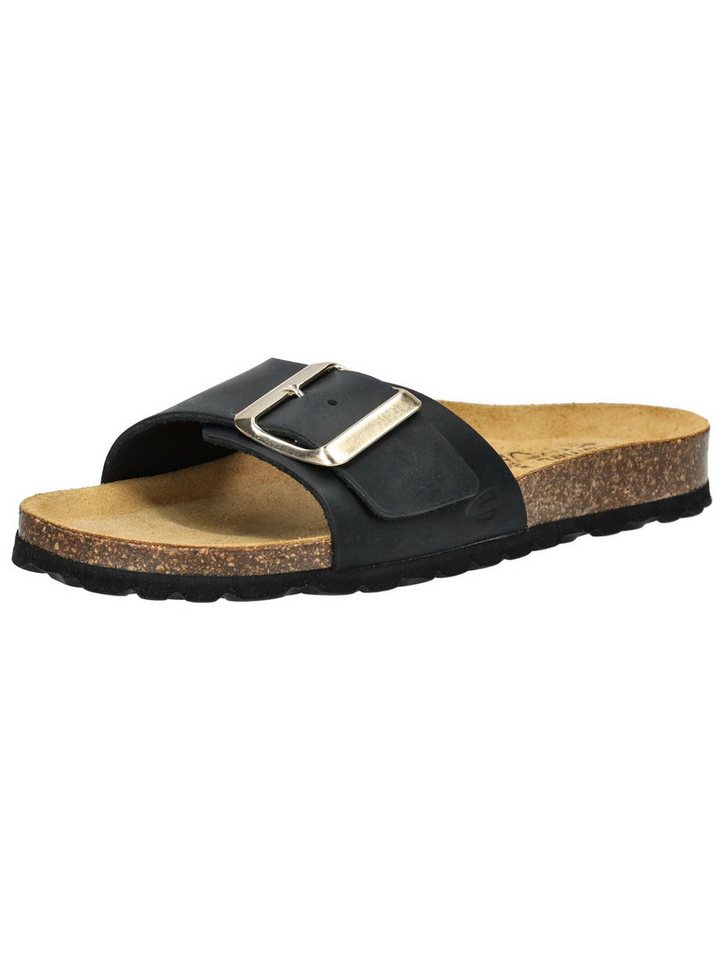 camel active Pantoletten Leder Pantolette (schwarz)