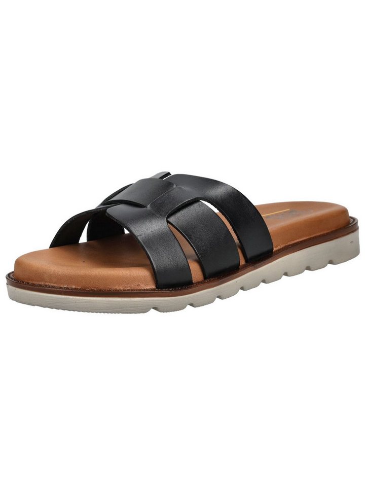 camel active Pantoletten Leder Pantolette (schwarz)
