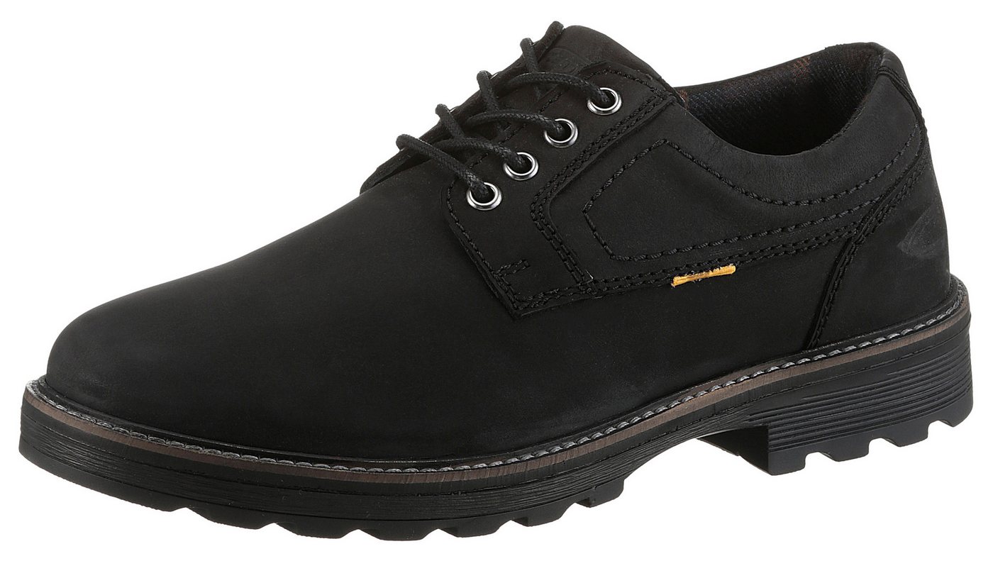 camel active Schnürschuh Trachtenschuh, Freizeitschuh mit gepolsterter Innensohle (schwarz)
