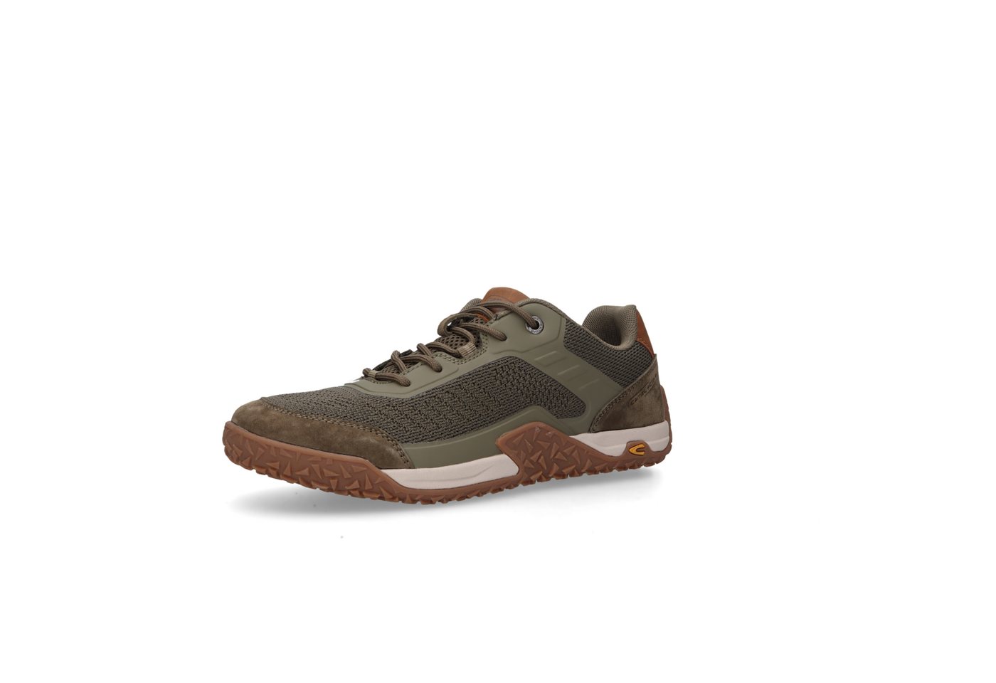 camel active Sneaker Freizeitschuh, Halbschuh, Schnürschuh im Materialmix (grün)