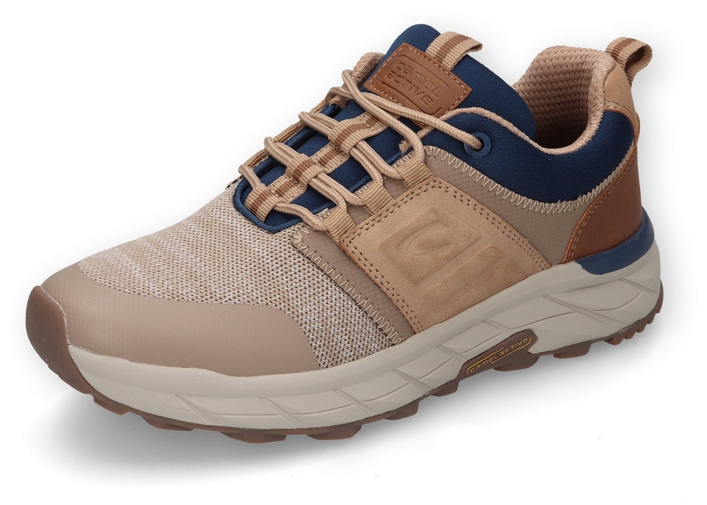 camel active Sneaker, Retro Sneaker, Chunky Sneaker, Schnürschuh für den Alltag (grau)