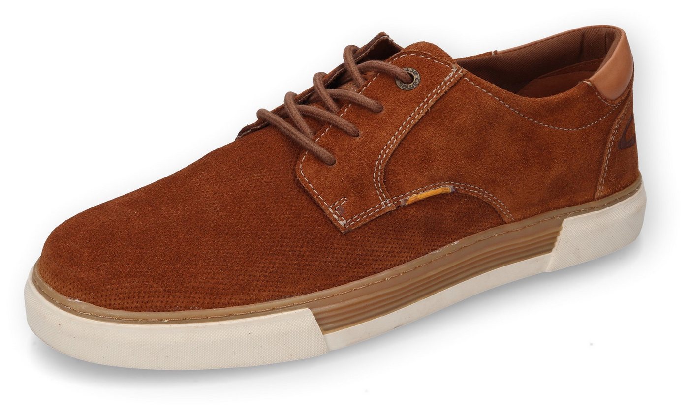 camel active Sneaker, Schnürschuh, Freizeitschuh, Business Sneaker mit Schnürung (braun)
