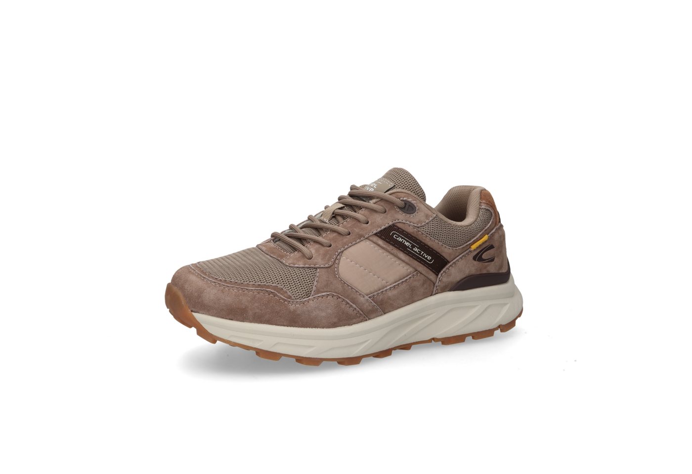 camel active Sneaker Schnürschuh, Freizeitschuh, Halbschuh mit sportiver Laufsohle (braun)