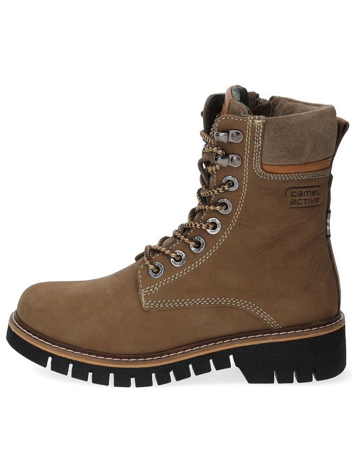 camel active Stiefelette Leder/Textil Schnürstiefelette