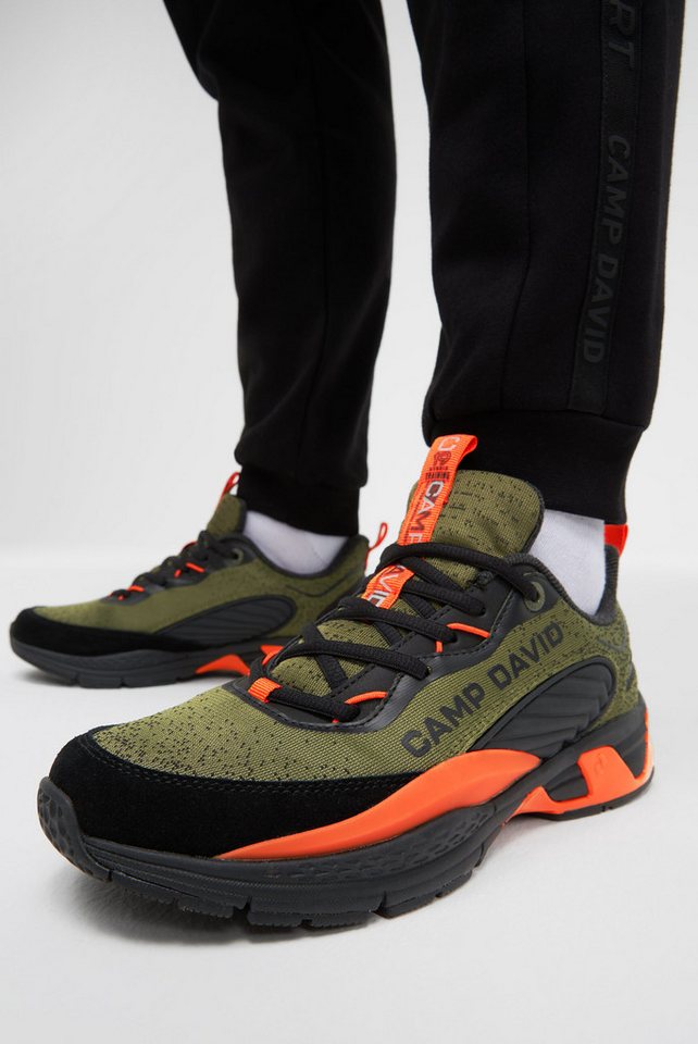 camp david Sneaker mit 3D-geformten Stabilisator im Knöchelbereich (grün)