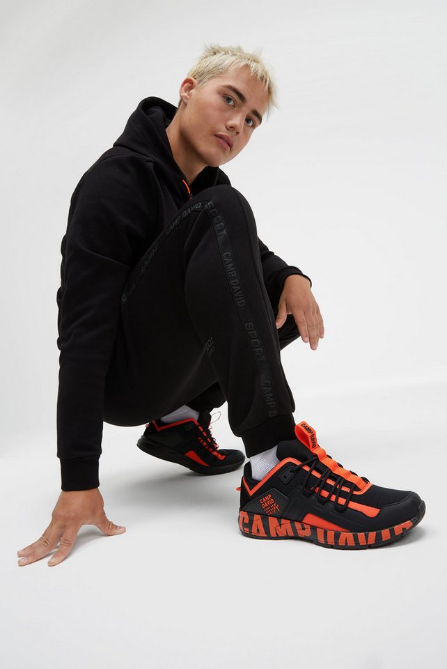 camp david Sneaker mit gepolstertem Einstieg (orange)