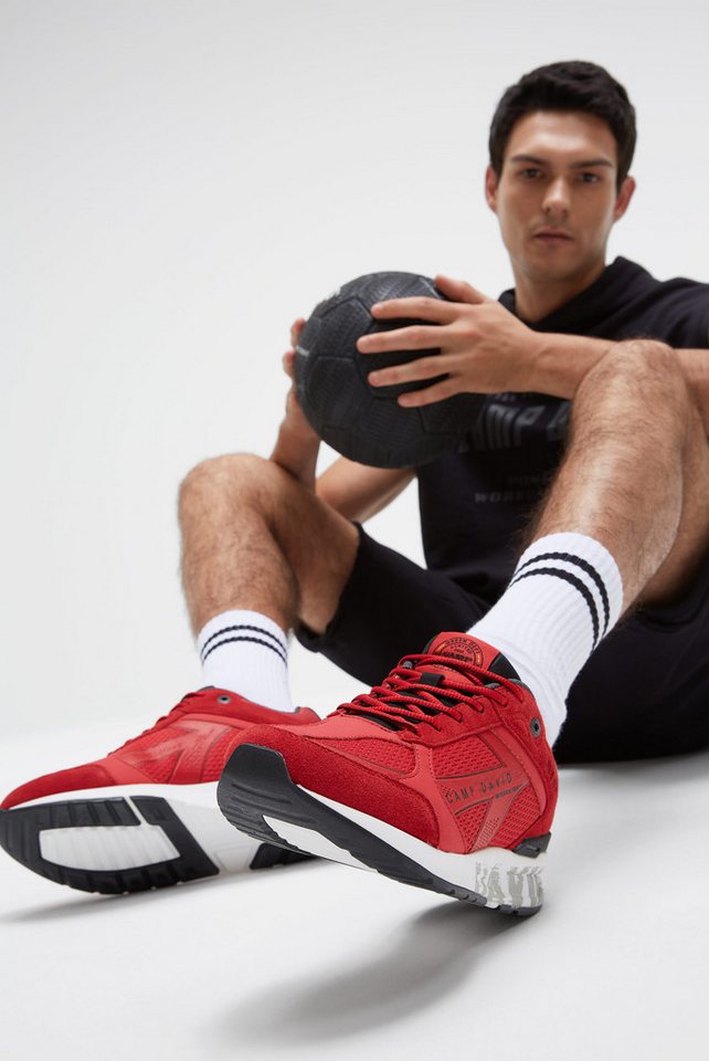 camp david Sneaker mit gepolstertem Einstieg (rot)
