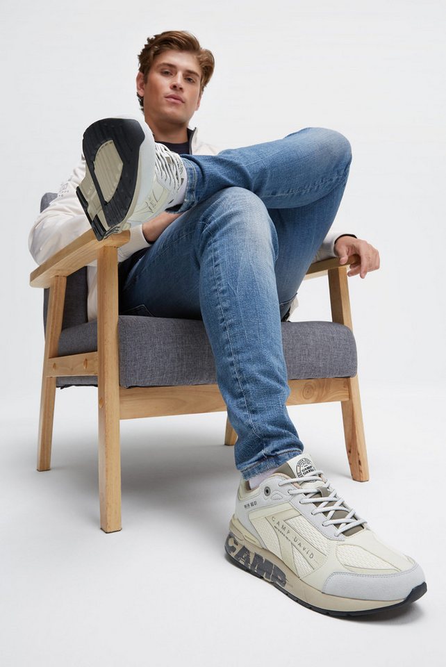 camp david Sneaker mit gepolstertem Einstieg (weiß)