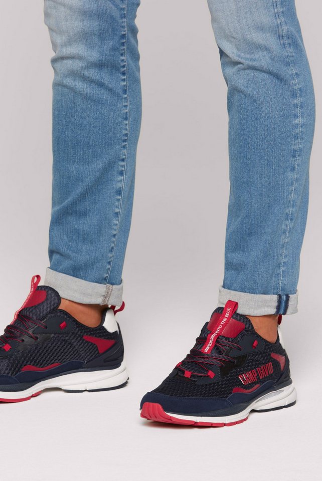 camp david Sneaker mit reflektierendem Logo