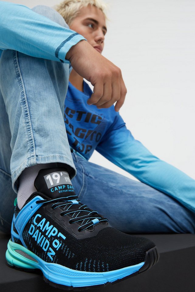 camp david Sneaker mit Wechselfußbett (blau)