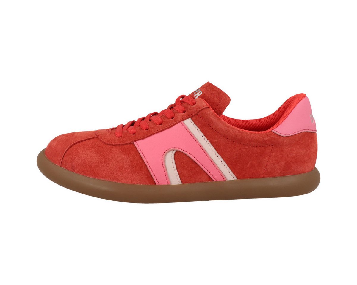 Camper Pelotas Soller Damen Sneaker Turnschuhe, Sportschuhe, Freizeitschuhe, Halbschuhe, Schnürschuhe (rot)