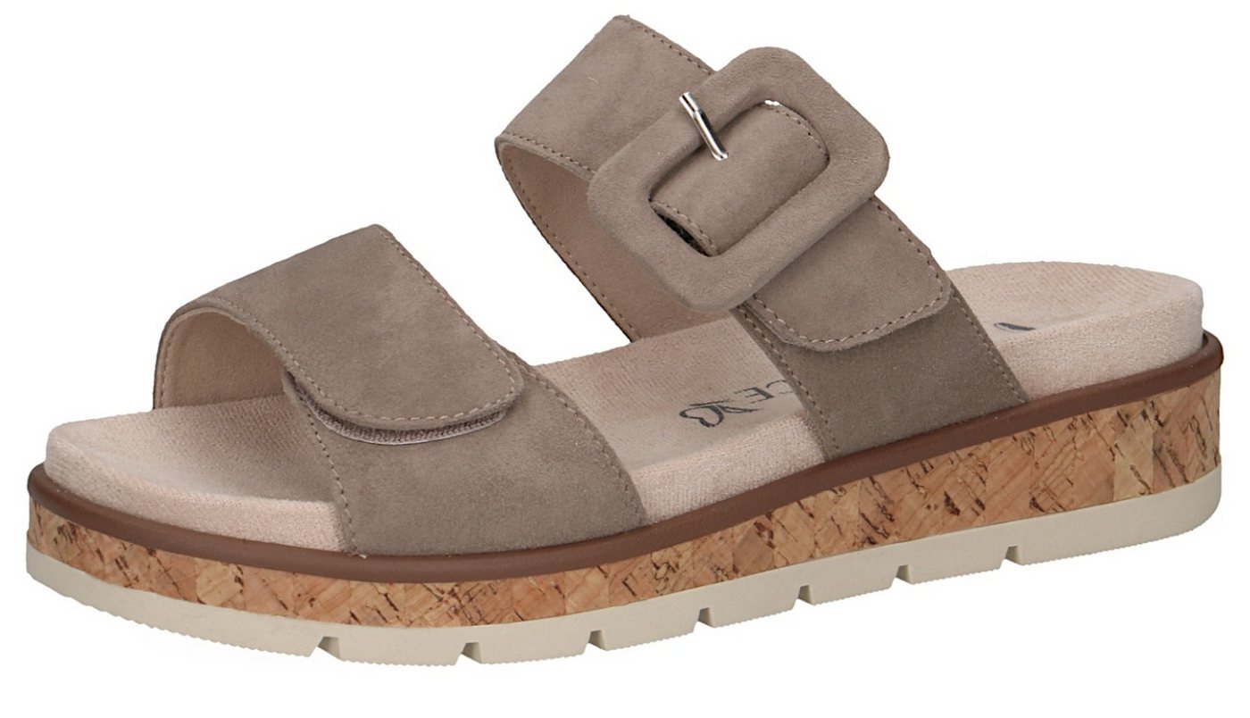 Caprice 9-27206-44 343 Taupe Suede Sandale