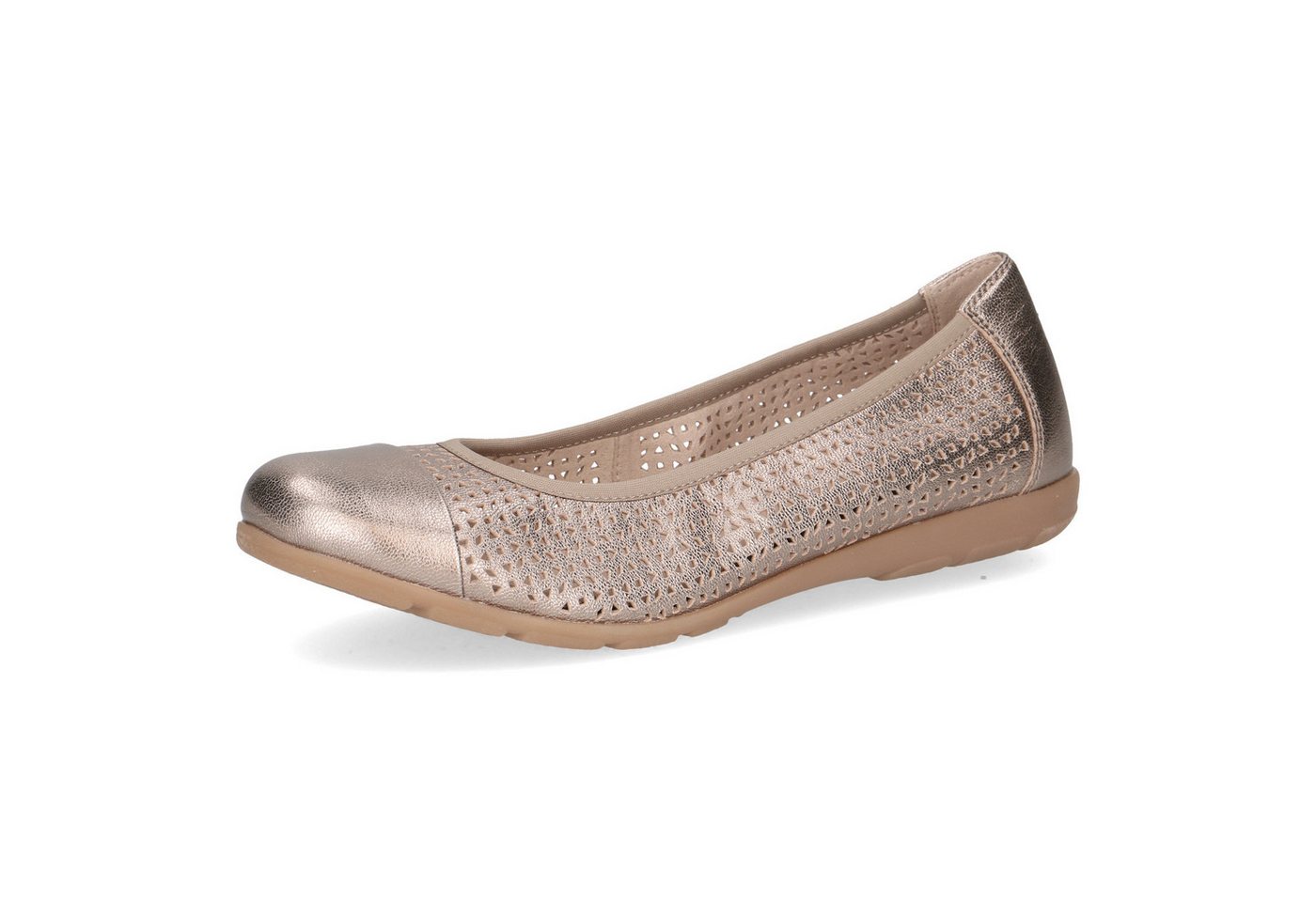 Caprice Ballerina, Slipper, Bequemschuh, Schlupfschuh mit Perforation
