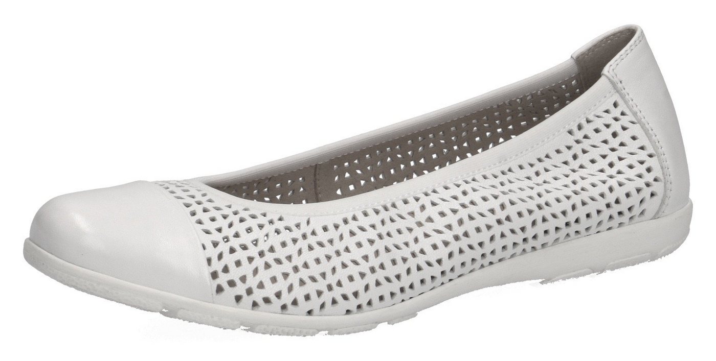 Caprice Ballerina, Slipper, Bequemschuh, Schlupfschuh mit Perforation