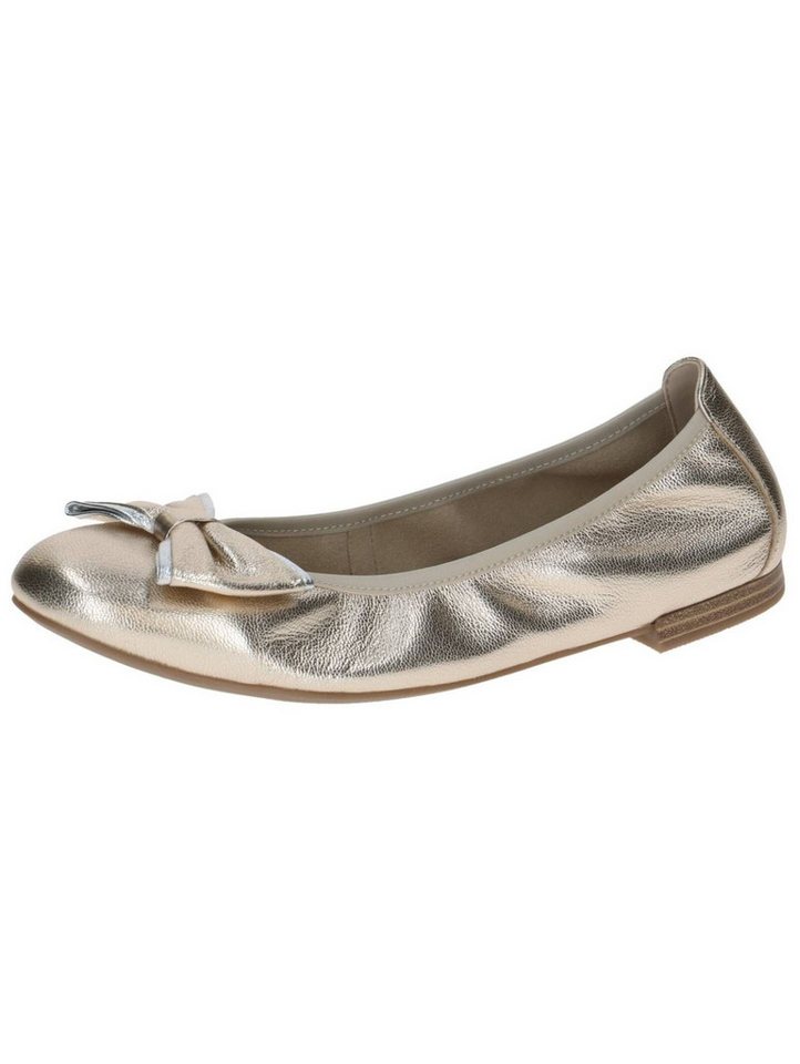 Caprice Ballerinas Leder Ballerina (gold)