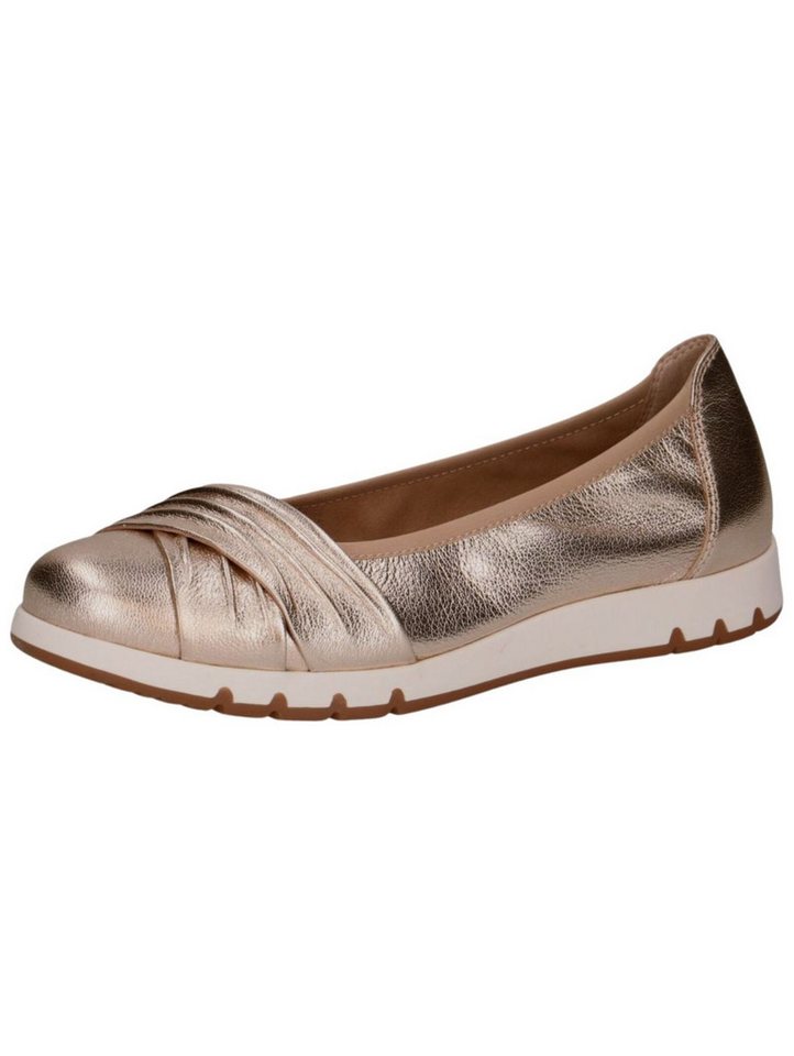 Caprice Ballerinas Leder Ballerina (gold)