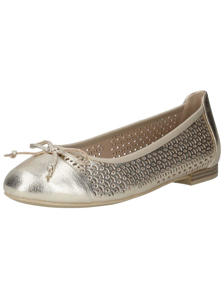 Caprice Ballerinas Leder Ballerina (Platin)