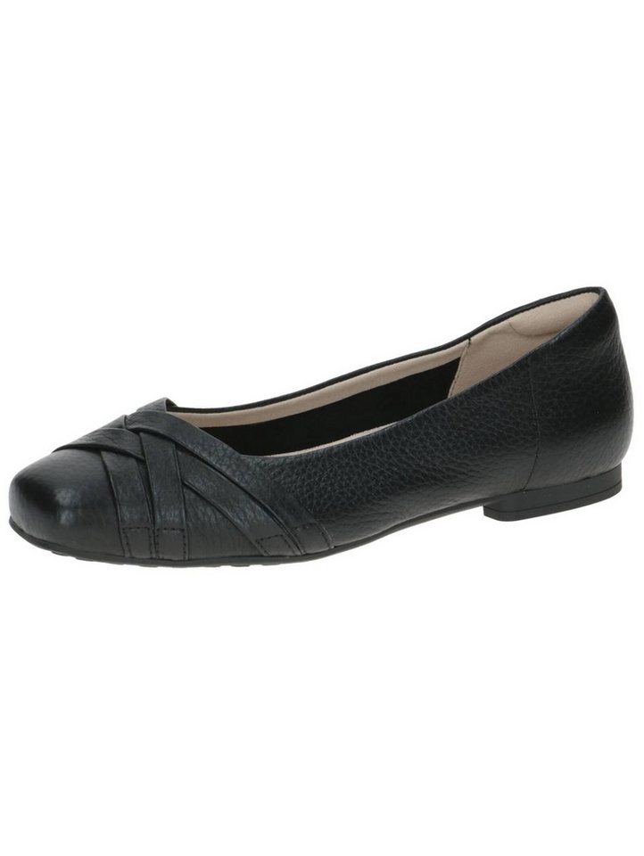Caprice Ballerinas Leder Ballerina (schwarz)