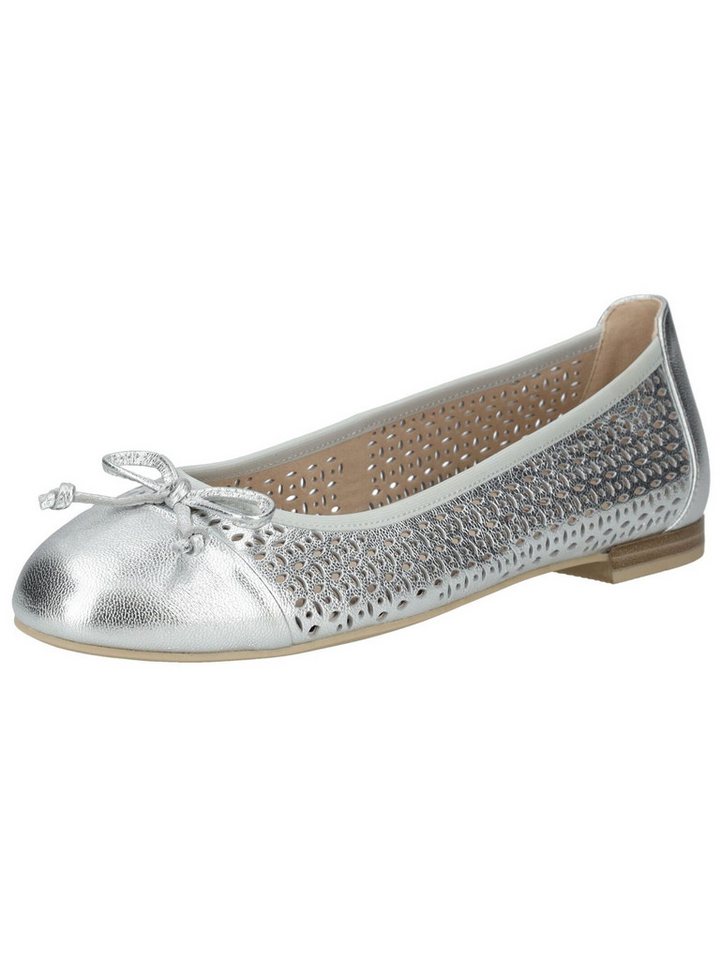 Caprice Ballerinas Leder Ballerina (silber)