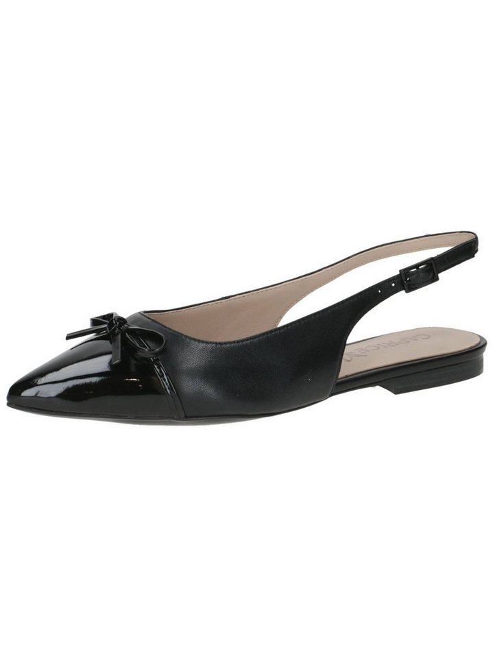Caprice Ballerinas Leder/Synthetik Ballerina (schwarz)