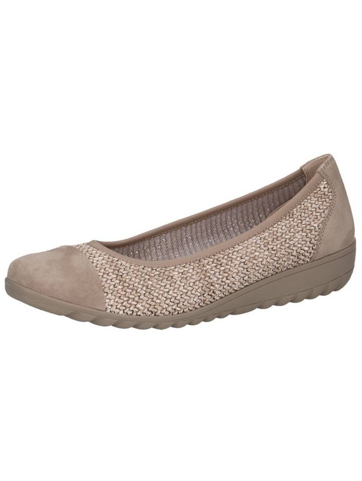 Caprice Ballerinas Leder/Textil Ballerina (braun)