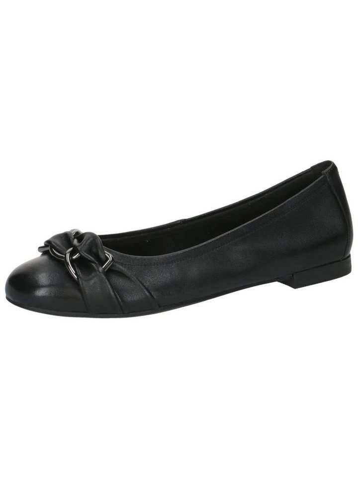 Caprice Ballerinas Nappaleder Ballerina (schwarz)
